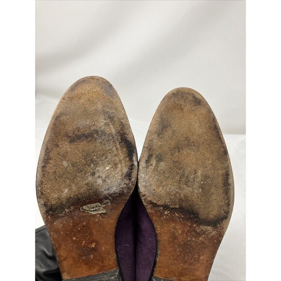 Kenneth Cole ITALY Purple Suede Leather Flats Slip On Loafers Bow EU 39.5 US 8.5 - Picture 13 of 13